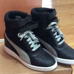 Women Puma Contact Wedge Sneakers